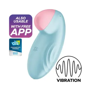 Tropical Tip with APP Satisfyer Connect Light Blue (4061504044347)