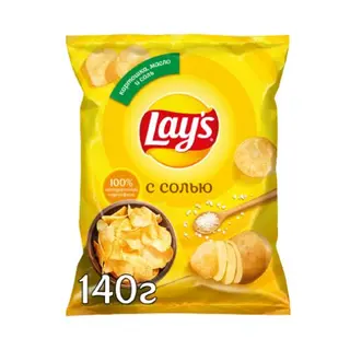 Чипсы Lay's с солью, 140 гр.