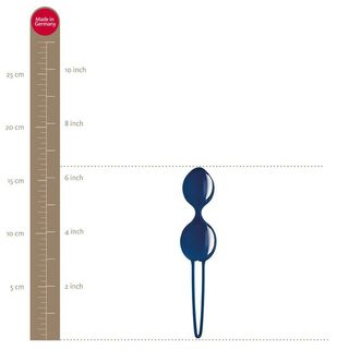 Вагинальные Шарики Smartballs Duo От Fun Factory [белый-темно Синий ] (10.44.2)