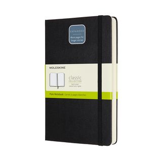 Записник Moleskine Classic Expanded Середній / Нелінований Чорний