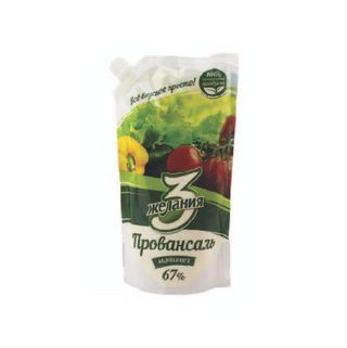 მაიონეზი "3 ჟელანია" პროვანსალი 67% (დოი-პაკი) 190 გრ  / 4870035006706