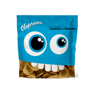 Грінки Оберчики пшеничні зі смаком Сметана з зеленню 50 г