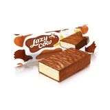 Цукерки Рошен Сливки-Ленивки глазуровані молочно-шоколадною глазур'ю 100гр