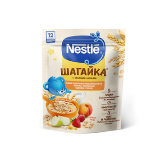 Nestle / Նեսթլե Շագայկա Շիլա Կաթ․ Խնձ/ելակ/դեղձ 190գ