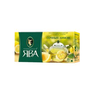 Чай Принцесса Ява 25пак зеленый с лимоном
