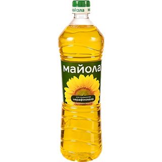 Олія Майола 0.85л соняшникова нерафінована