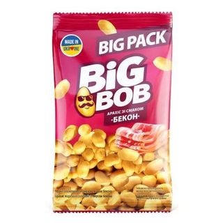 Арахіс Big Bob смажений солоний зі смаком бекону 120г