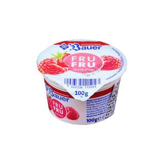იოგურტი 0.1% ჟოლო 100გრ ბაუერი
