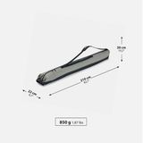 WEDZE ЧЕХОЛ ДЛЯ ЛЫЖ 500 - ПРОЧНЫЙ - ЧЕРНЫЙ Черный Единый