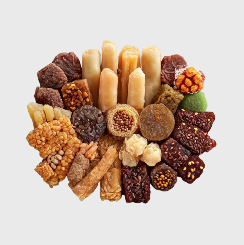 Կոզինախ, լոխում և հալվա