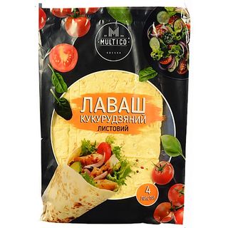 Лаваш Multico 400г кукурудзяний 4л.