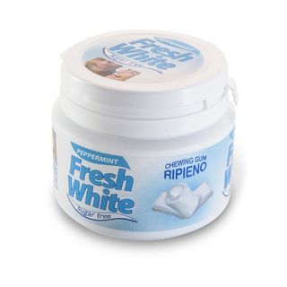 Жувальна гумка SERRA без цукру свіжа біла м'ята 3 баночка 77 г