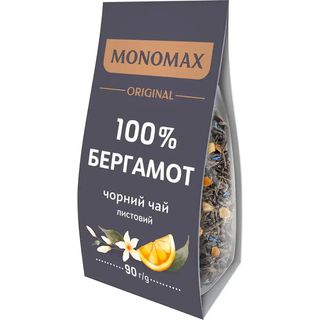 Чай Monomax чорний 100% Бергамот 90 г