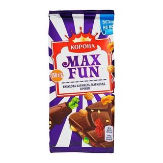 Шоколад Корона молочний з мармеладом 150г