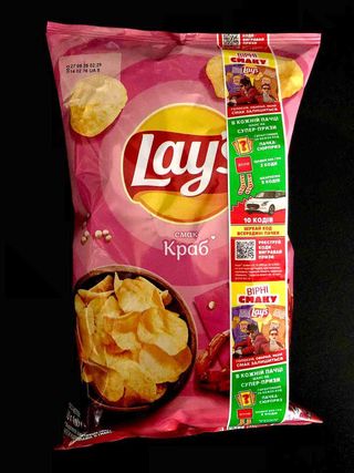Чипси Lay's картопляні зі смаком краба, 120 г