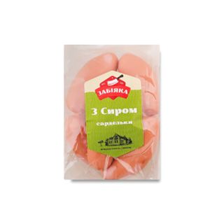 Сардельки Забіяка Кор Сир  в/с (0,5) ваг (За 500 г.)