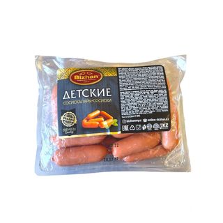 Детские сосиски в натуральной оболочке-0,420 гр