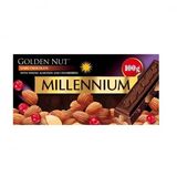 Шоколад 100 г Millennium чорний миндаль та журавлина