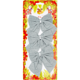 Набір бантів срібних, 3шт, 10*10см, арт.JH42-23628