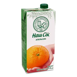 Нектар Наш Сік 0,95 л т/п Апельсиновий
