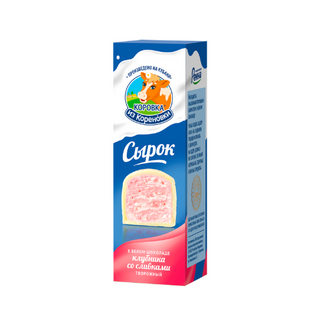 Сырок глаз. Коровка из Кореновки Клубника-сливки, 40 гр.