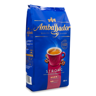 Кава зернова Ambassador Strong 500г