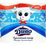 Папір туалетний Диво Soft 2-шаровий білий 4 шт
