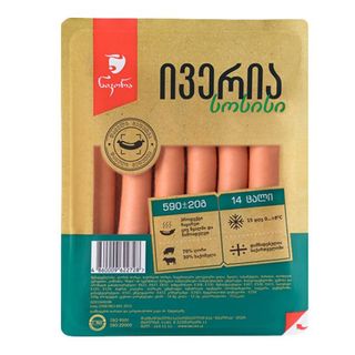 სოსისი ივერია 590გრ ნიკორა