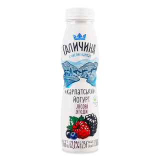 Йогурт «Галичина» лісова ягода 2,2% 300г