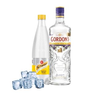 Джин Gordon’s 37.5% 0.7л+Schweppes Indian Tonic 0.75л+Лід Кокт2кг