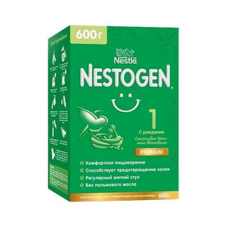 СМЕСЬ NESTLE 600гр NESTOGEN 1, ШК: 4600680012155