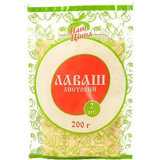 Лаваш Пані Цінна 200г 2л.