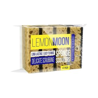 Lemon Moon Губка Для Посуды Ретикулированная 4 Шт шк: 4607809513302