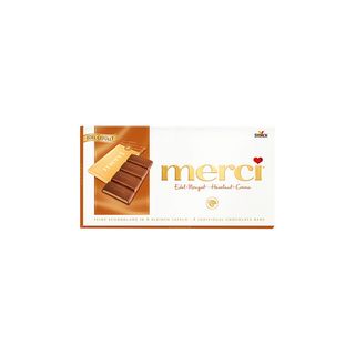 MERCI შოკოლადის ფილა თხილის კრემით 112გრ/4014400916751