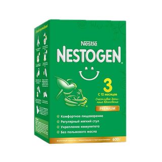 Nestle, Смесь Nestle 600Гр Nestogen 3, шт, ШК: 4600680012179