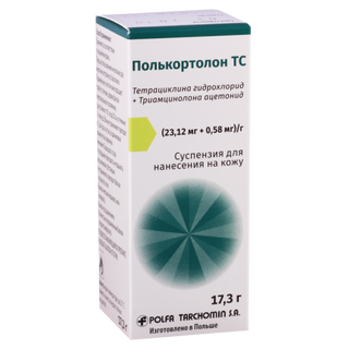 პოლკორტოლონი TC სპრეი სუსპენზია (0.58მგ+23.12მგ)1მლ 17.3გრ ფლაკონი #1  Polcortolon TC aeros suspension 30ml
