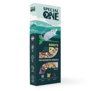 Пончики SPECIAL ONE Цикорій, арахіс, барбарис для гризунів, 60 г