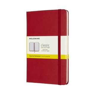 Записник Moleskine Classic Медіум / Клітинка Червоний