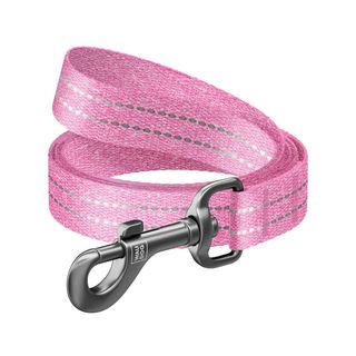 Повідець Collar WAUDOG Re-cotton для собак світловідбивний рожевий M 20 мм/3 м