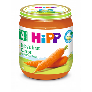 ჰიპი - პიურე სტაფილო ჰიპოალერგიული /4თვ+/ 125გრ 4010-01 Hippie - puree carrot hypoallergenic /4 months+/ 125g 4010-01
