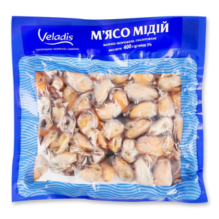 Мідіі Veladis варено-морожені очищені в/у 400г