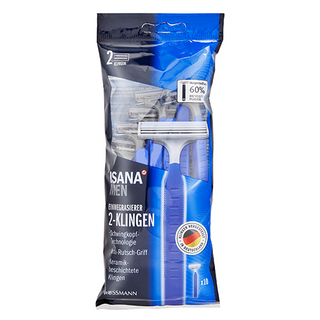 ისანა - მამაკაცის ერთჯერადი საპარსი 2 პირით  #10 3956 Isana - mens disposable razor 3956 #10