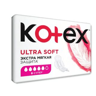 Kotex - ჰიგიენური საფენი ულტრა სოფტ სუპერი 5 წვ - 8 ც
