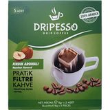 Кава мелена Dripesso в фільтр пакеті зі смаком фундука 5 шт по 8 г