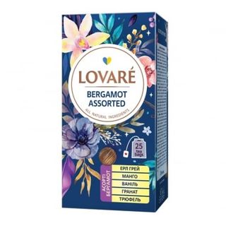 Чай (25 ф/п *2 г) Lovare Bergamot assorted з ярликом к/уп