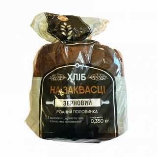 Хліб 350г Агробізнес Зерновий на заквасці половинка нарізний