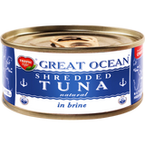 Тунець Great Ocean подрібнений у власному соку 185 г
