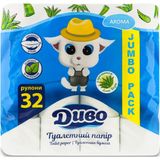 Папір туалетний Диво з ароматом Алое Вера 2-х шаровий 32 шт.