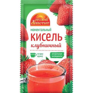 КИСЕЛЬ МОМЕНТАЛЬНЫЙ РУССКИЙ АППЕТИТ КЛУБНИЧНЫЙ 30ГР