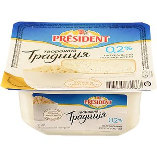 Сир к.м Президент 300г 0% творожна традиція ванн.